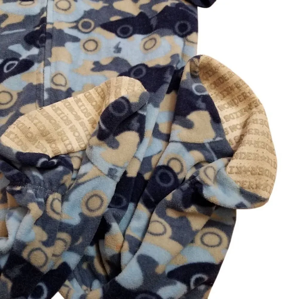 Wonder kids car camouflage footed pj's